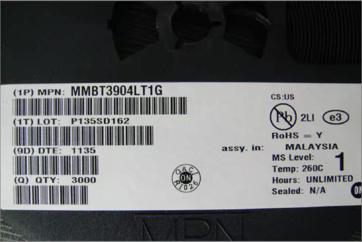 mmbt3904lt1g trans gpss npn 40v sot23 on transistor ic 3k装