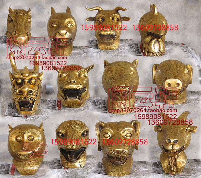 【国宝圆明园十二生肖兽首铜像 圆明园生肖兽