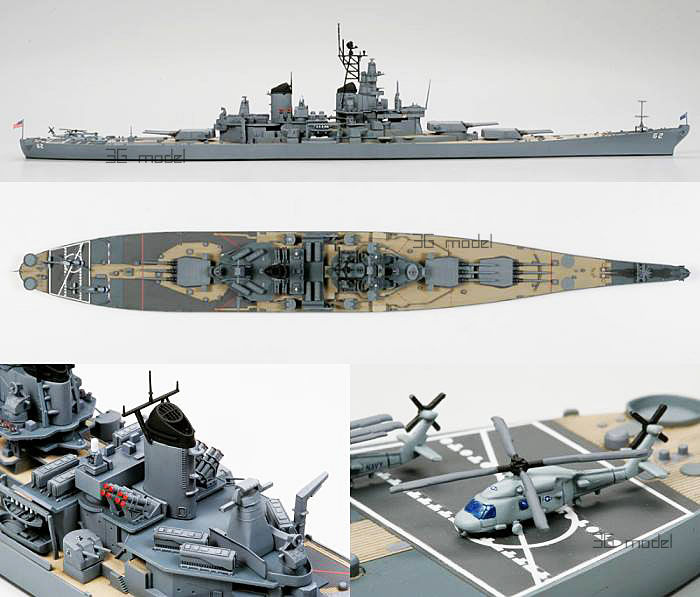 【上海3g模型】 田宫舰船模型 31614 美国新泽西号战列舰 bb-62