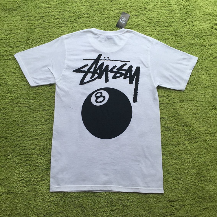 stussy white 8 ball t-shirt 商品原价:$30 商品材质:100%棉 可机洗