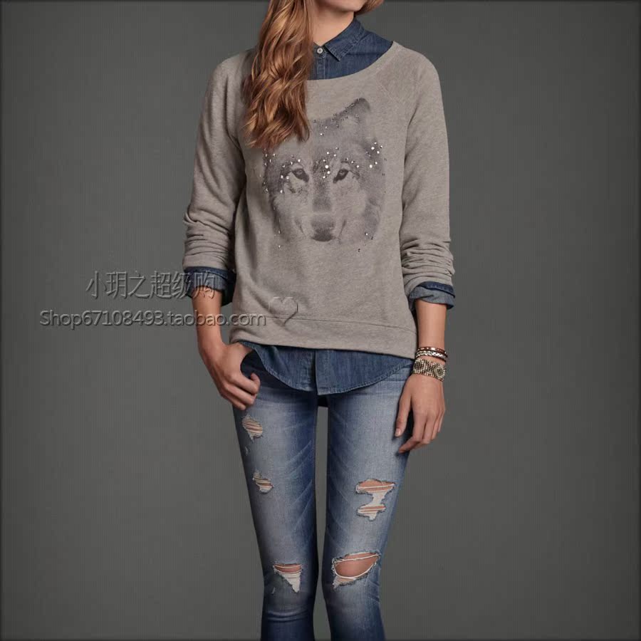 Толстовка женская Abercrombie&Fitch AF HCO HOLLISTER Толстовка женская Abercrombie&Fitch AF HCO HOLLISTER