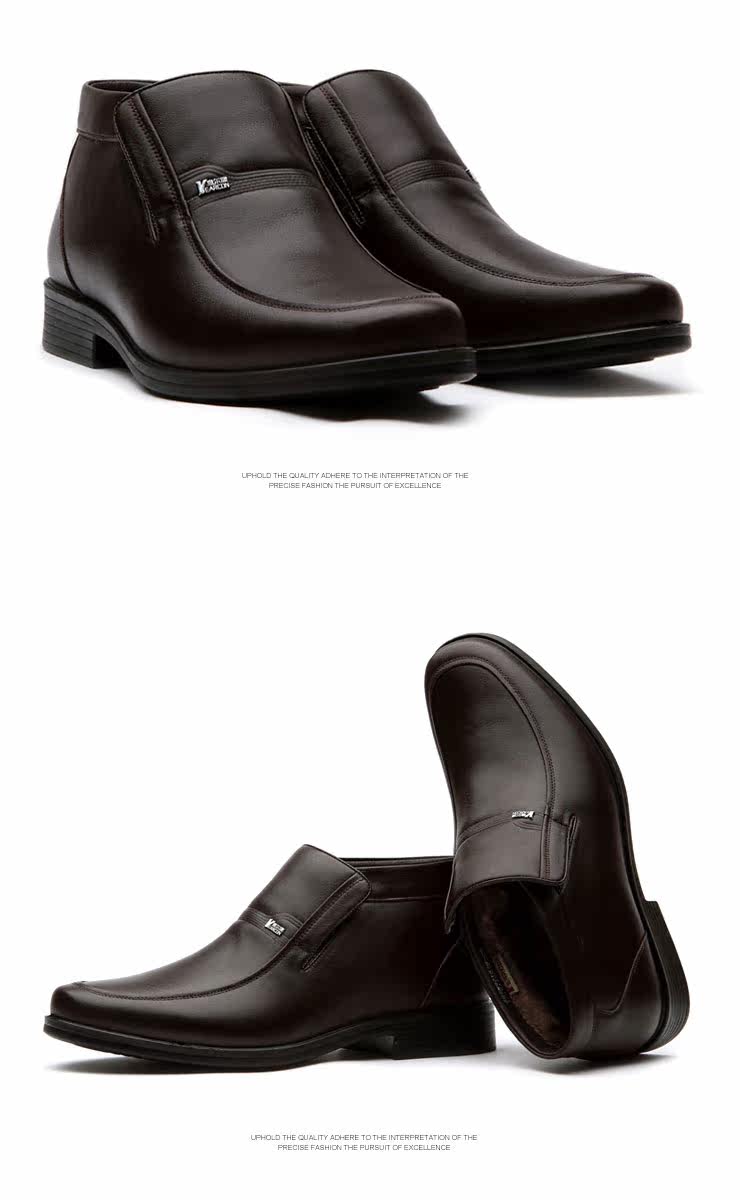 Yearcon Yearcon authentic Pack email specials and new business first layer leather shoes dress winter thick warm men's cotton-padded shoes