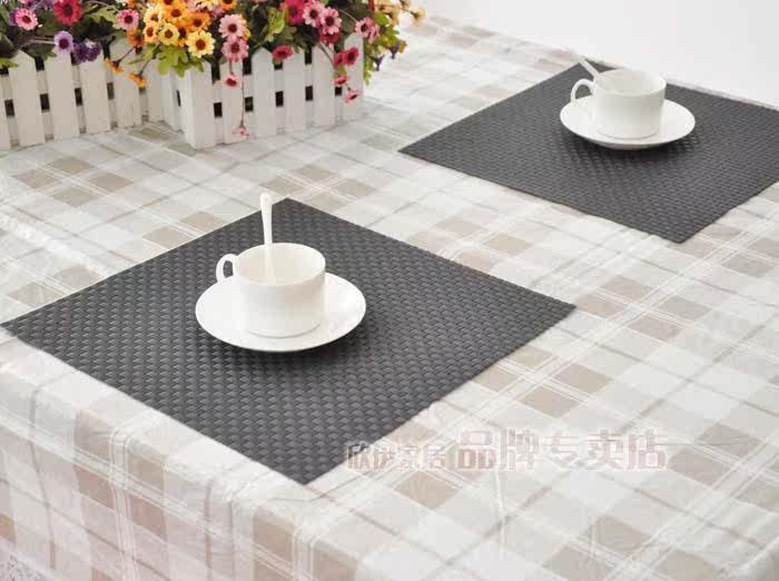 CMWE Xinyi green PVC tasteless waterproof and breathable 35*3CM placemat | insulating mat | | dining table pad coasters