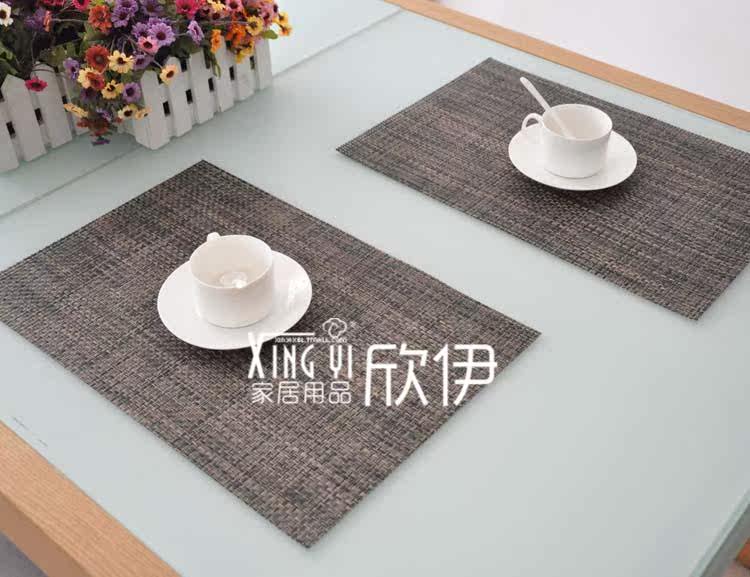 CMWE Xinyi green PVC 8 pieces or 4 pieces of tasteless waterproof and breathable mat | insulating mat | dining table pad | coasters