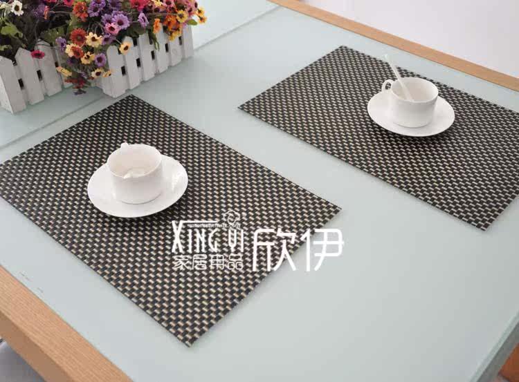 CMWE Xinyi green PVC 8 pieces or 4 pieces of tasteless waterproof and breathable mat | insulating mat | dining table pad | coasters