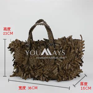 lv限量版包包照片 優美限量版朋克風手提包單肩包 真皮羊皮帶流蘇編織女包 限量版包