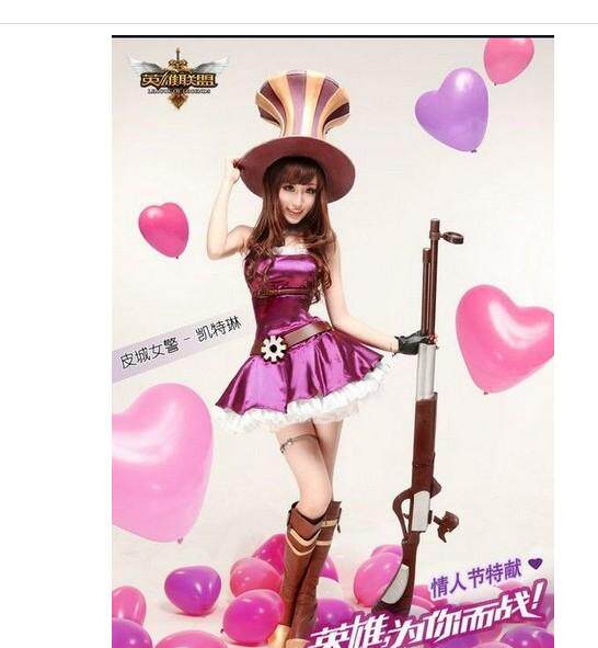 【cosplay服装订做 英雄联盟女装英雄<em>皮城女警</em>