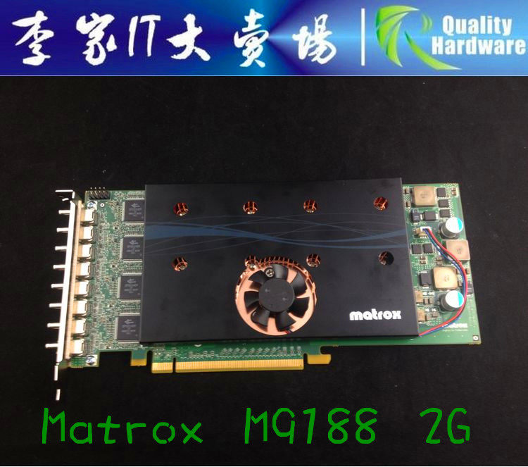 Видеокарта 迈创 matrox m9188 pcie 2gb 单卡8屏或16屏拼接分屏显卡minidp