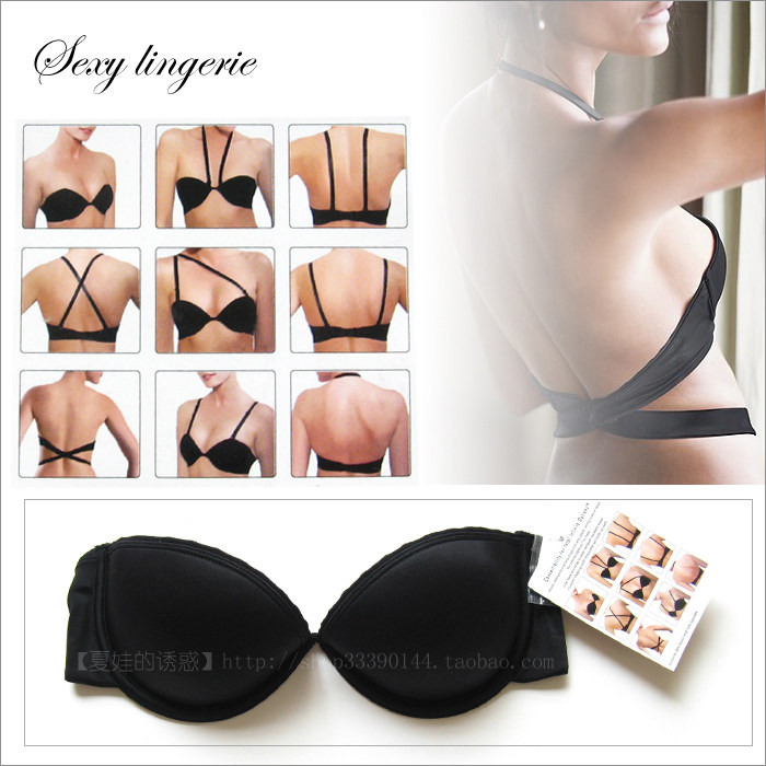 淘宝网登陆<em>多种穿法</em>/原单无肩带半杯<em>文胸</em>/厚薄