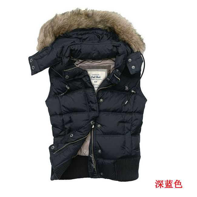 羽绒<em>马甲</em> 女款 毛毛领外贸<em>冬装</em>新品潮女款af 马