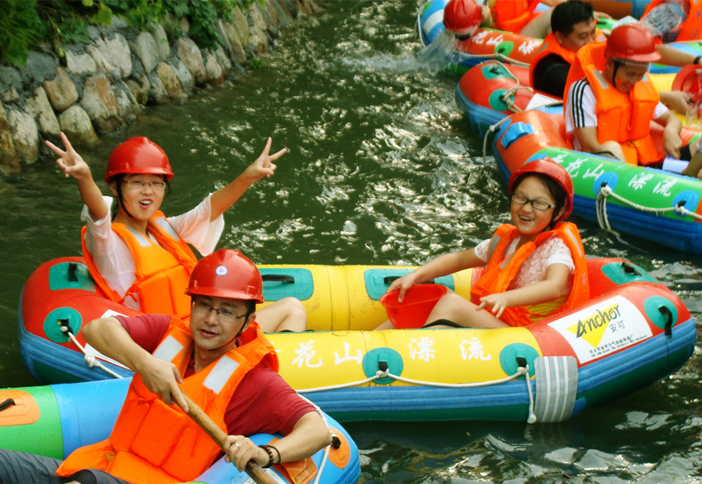 湖州安吉荷花山漂流门票皮筏旅游景点团购旅行社亲子套票家庭套餐