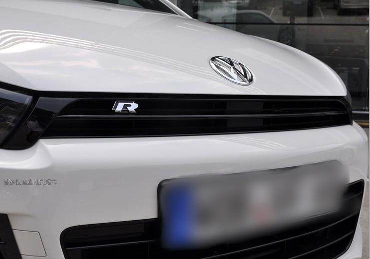 【大众r标-尾标 车贴标改装高尔夫6迈腾新速腾波罗cc