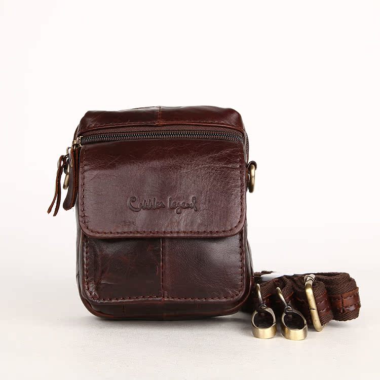 Female Men Genuine Leather Cowhide Vintage Waist Fanny Pack Messenger Bag 801069 | eBay
