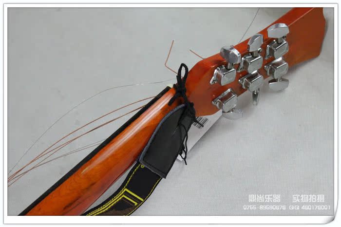 吉他背带怎么绑 图片,装上背带钉的吉他图片,吉他 ...