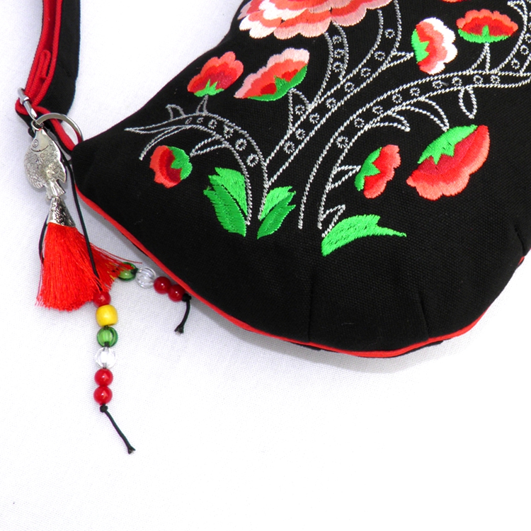gucci小狗刺繡 雲南民族風刺繡包單肩斜挎手提帆佈繡花女包刺繡服飾禮品包包 gucci