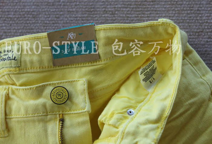 Женские брюки 特aeropostale 小ae扎染染色磨破糖果荧光色毛边卷边牛仔短裤热裤 Шорты, мини-шорты Городской стиль Женские брюки 特aeropostale 小ae扎染染色磨破糖果荧光色毛边卷边牛仔短裤热裤 Шорты, мини-шорты Городской стиль