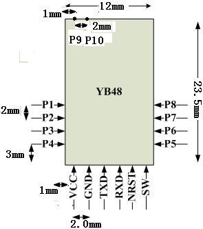 7,支持ttl电平串口 8 工作电压3到12v,最大输入电