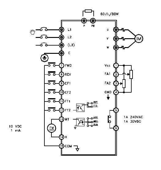爱德利变频器as2-115 220v 1.5kw