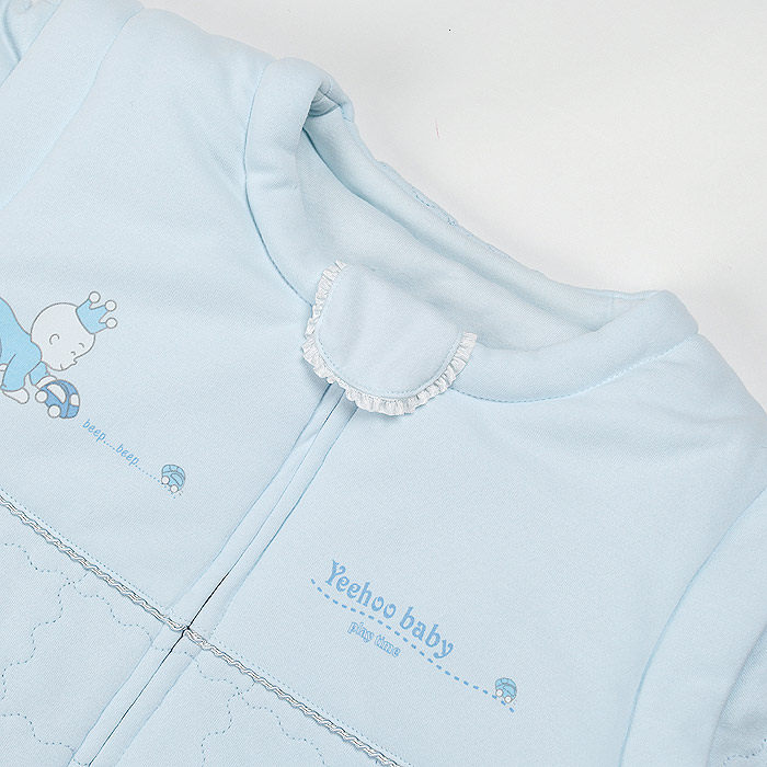 Yeehoo British cotton baby sleeping bag a genuine anti-kick was lengthened sleeping bag with detachable sleeves