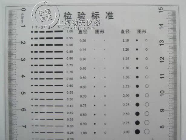 【点规,点线规,菲林尺,污点卡 检验标准105x155mm 保证品质 量规