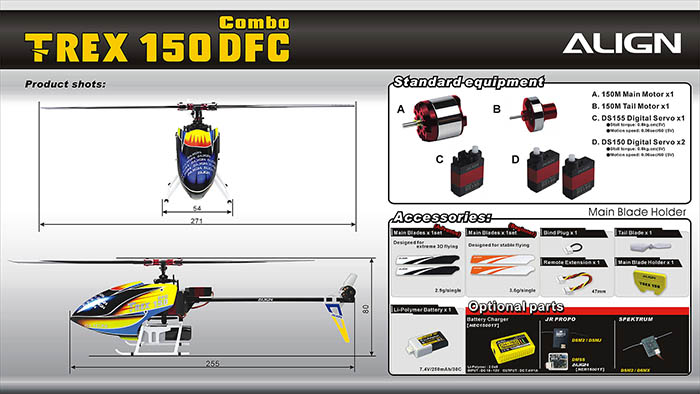 Yatuo   ALIGN   T-REX   150   DFC   Suit version