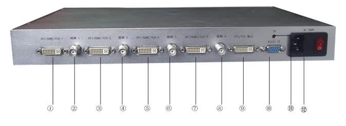 供应4路DVI\/HDMI\/VGA\/AV画面分割器