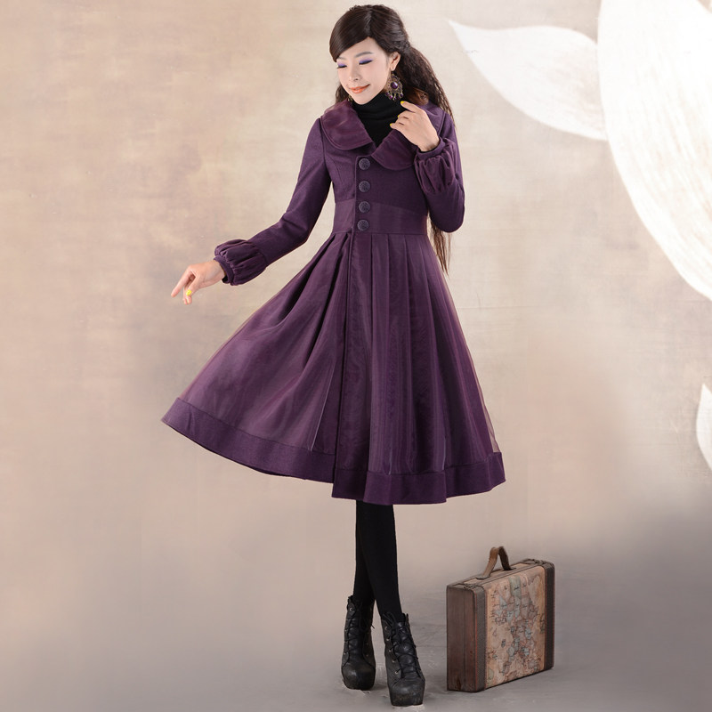 【<em>烟花烫</em>DXY2013冬新款女装气质复古修身大
