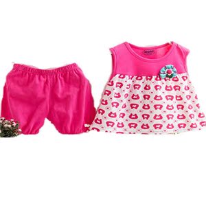 【图】儿童<em>夏季套装女式</em>运动男童女童<em>短袖短裤</em>