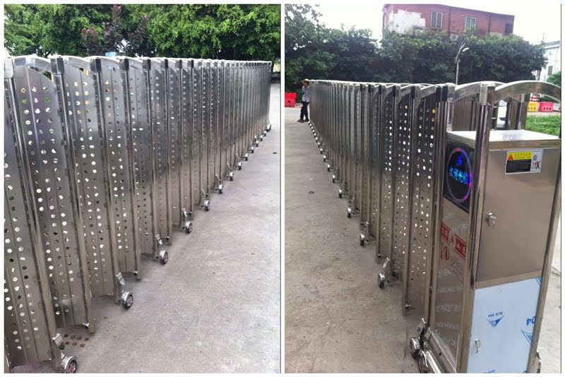 铝合金门 铝合金大门 铝合金自动伸缩门 电动伸缩门