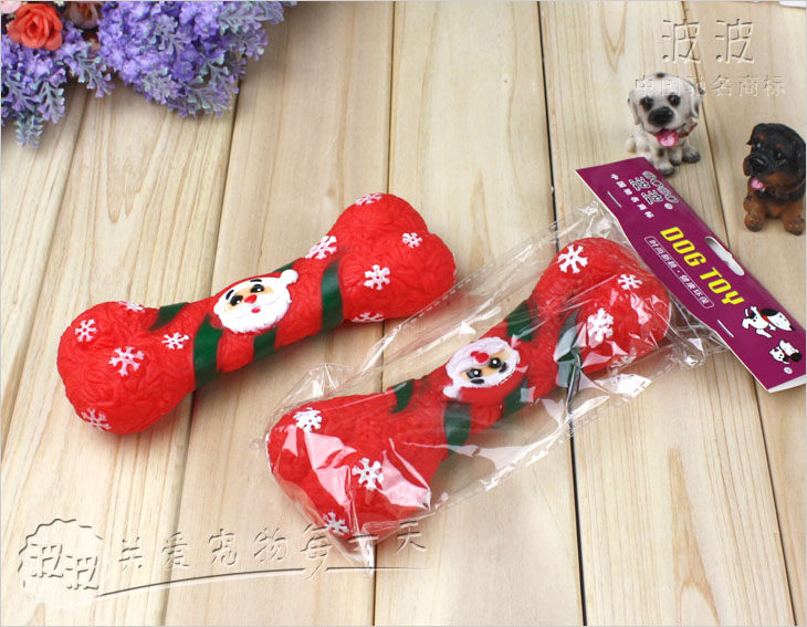 Bobour Wave BOBO vinyl talking Santa Claus bones pet toy dog toy voice bellow