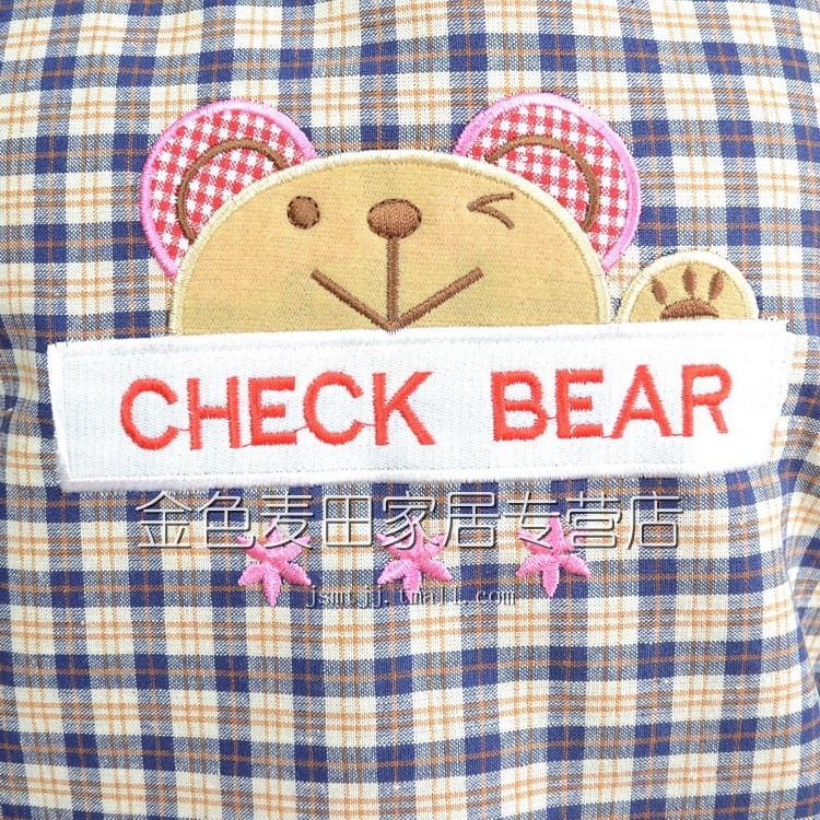 Classic Crown check bears senior Korean cotton thick apron sleeveless apron color optional 2-Pack games