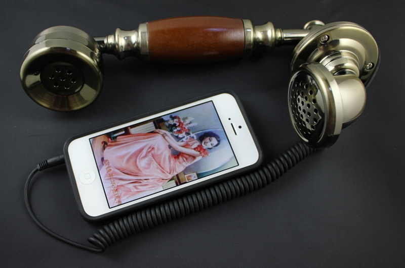 【三星 Iphone4 5 防辐射 复古电话筒 苹果5代手