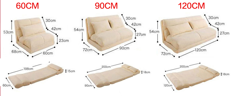 沙发类-汪霖加固宜家 可折叠懒人沙发床 阳台 