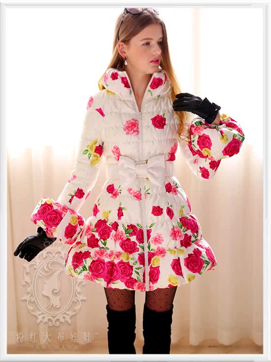 Женский пуховик Big pink cloth doll c37xa 12.12 Женский пуховик Big pink cloth doll c37xa 12.12