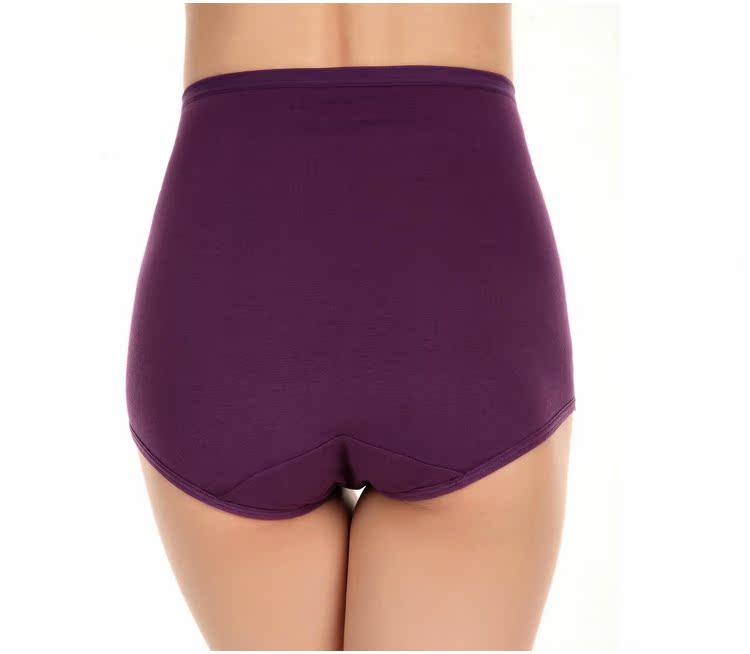 全棉女<em>收腹</em>内裤<em>女士</em>纯棉大码<em>高腰</em>三角裤胖mm