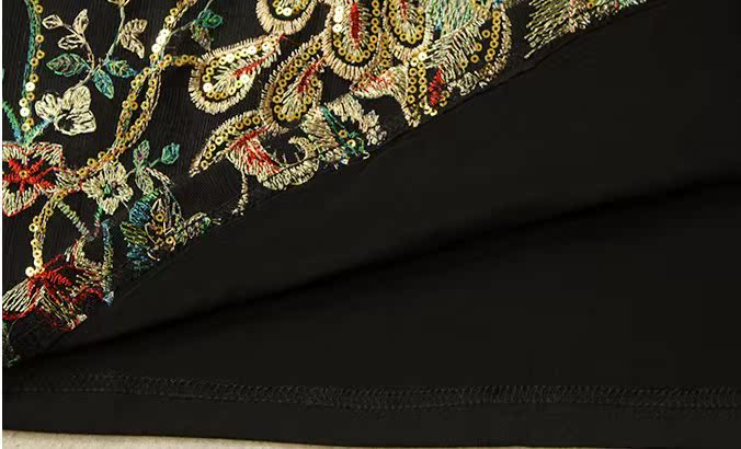 new pattern spring and autumn Women's money Big size ethnic style Dress   Embroidery Self-cultivation High shot Dress Special Offer 78 element