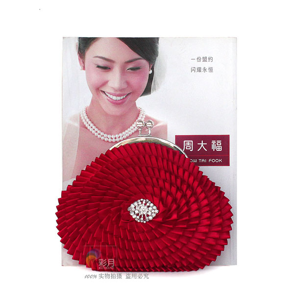celine box包蓋褶皺 彩月P02褶皺新娘包 鑲鉆女包宴會包 名媛淑女手提包 小包 celine的box