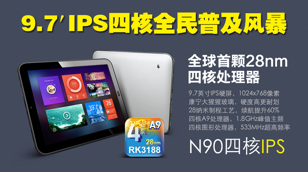 Планшет Window N90 IPS 16GB WIFI 9.7 RK3188 Планшет Window N90 IPS 16GB WIFI 9.7 RK3188