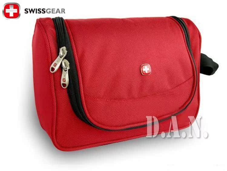 瑞士军刀 出差用黑色旅行化妆包\/红色洗漱包 正