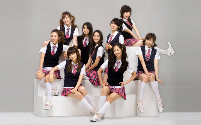 日韩校服学生装少女时代同款打歌服少女时代演
