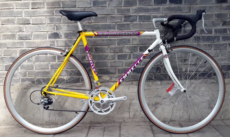 包邮阿米尼公路赛车专业比赛自行车非铝合金禧