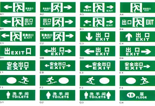 消防应急灯标志灯疏散指示灯安全出口应急灯应急灯消防led停电