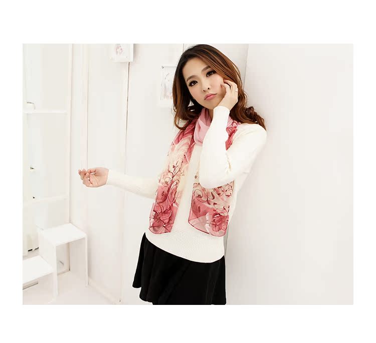 шарф MUSES Connie s00s 2013 Женское Шифон, жоржет Шарф В горошек Весна и осень, Лето, Зима Цветочный принт шарф MUSES Connie s00s 2013 Женское Шифон, жоржет Шарф В горошек Весна и осень, Лето, Зима Цветочный принт