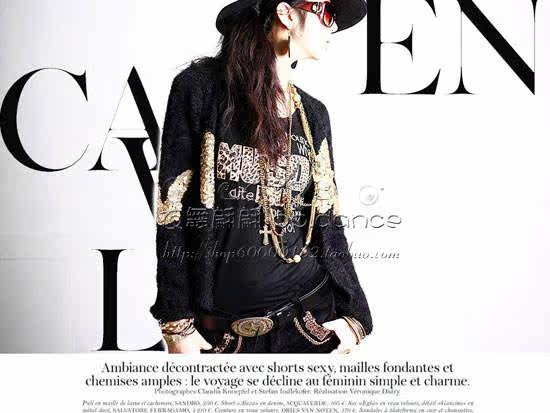 (现货) 2012新款 欧美原单 亮片<em>毛衣闪片</em>毛<em>绒绒</em>