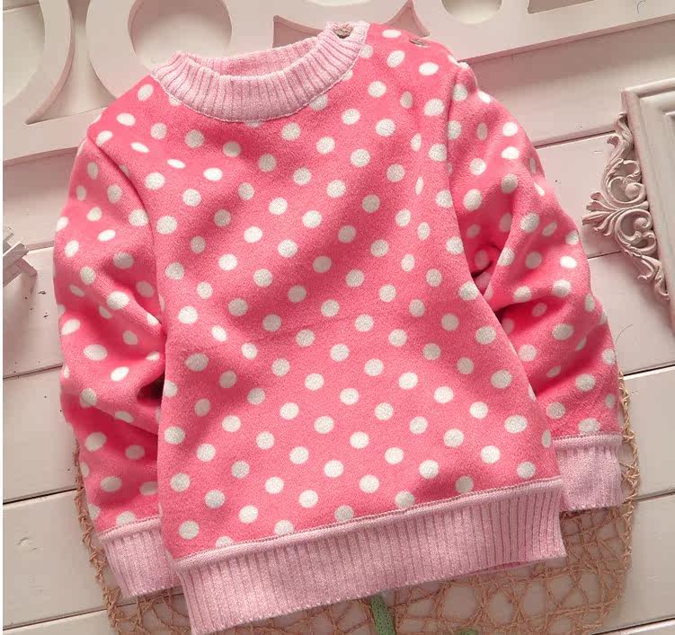 秋冬款儿童宝宝加厚<em>双面绒毛衣</em>男童小童婴儿加