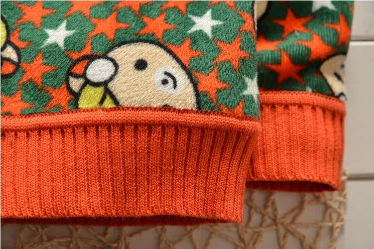 秋冬款儿童宝宝加厚<em>双面绒毛衣</em>男童小童婴儿加