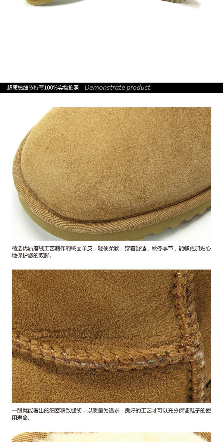 Camel Outdoor shoes outdoor recreation a genuine warmth of camel wool-one snow boots women boots
