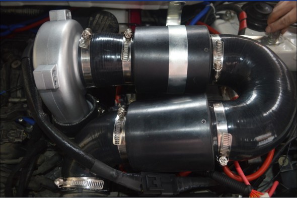 长安CS35  电动涡轮 汽车进气改装 动力节油 离心式涡轮增压器 lx2008