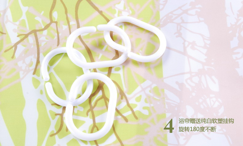 帘帘好运 云树之思防水涤纶印花浴帘180CM宽200CM高