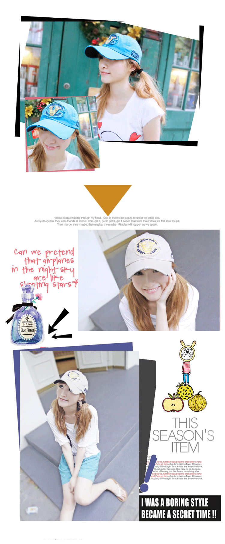 RAYLI authentic hip hop baseball cap summer General company of Korean men and women surge letter v leisure hats K4062